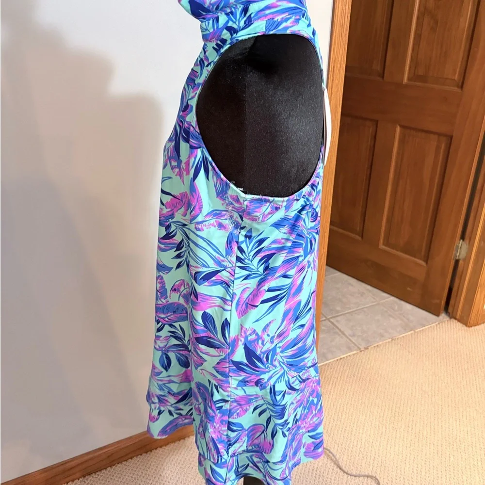 Tropical Print Swim Coverup - Picture 2 of 4